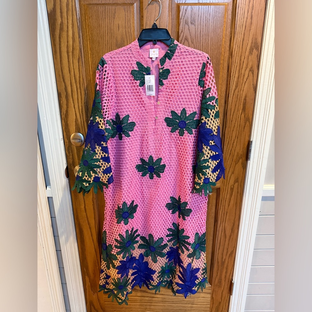 J. Marie Emery Lace Midi Kaftan Dress Size XS - Picture 3 of 6